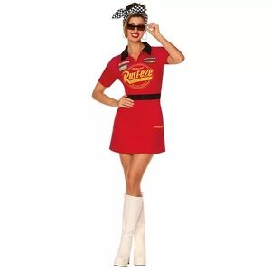 Adult Lightning McQueen Dress Costume